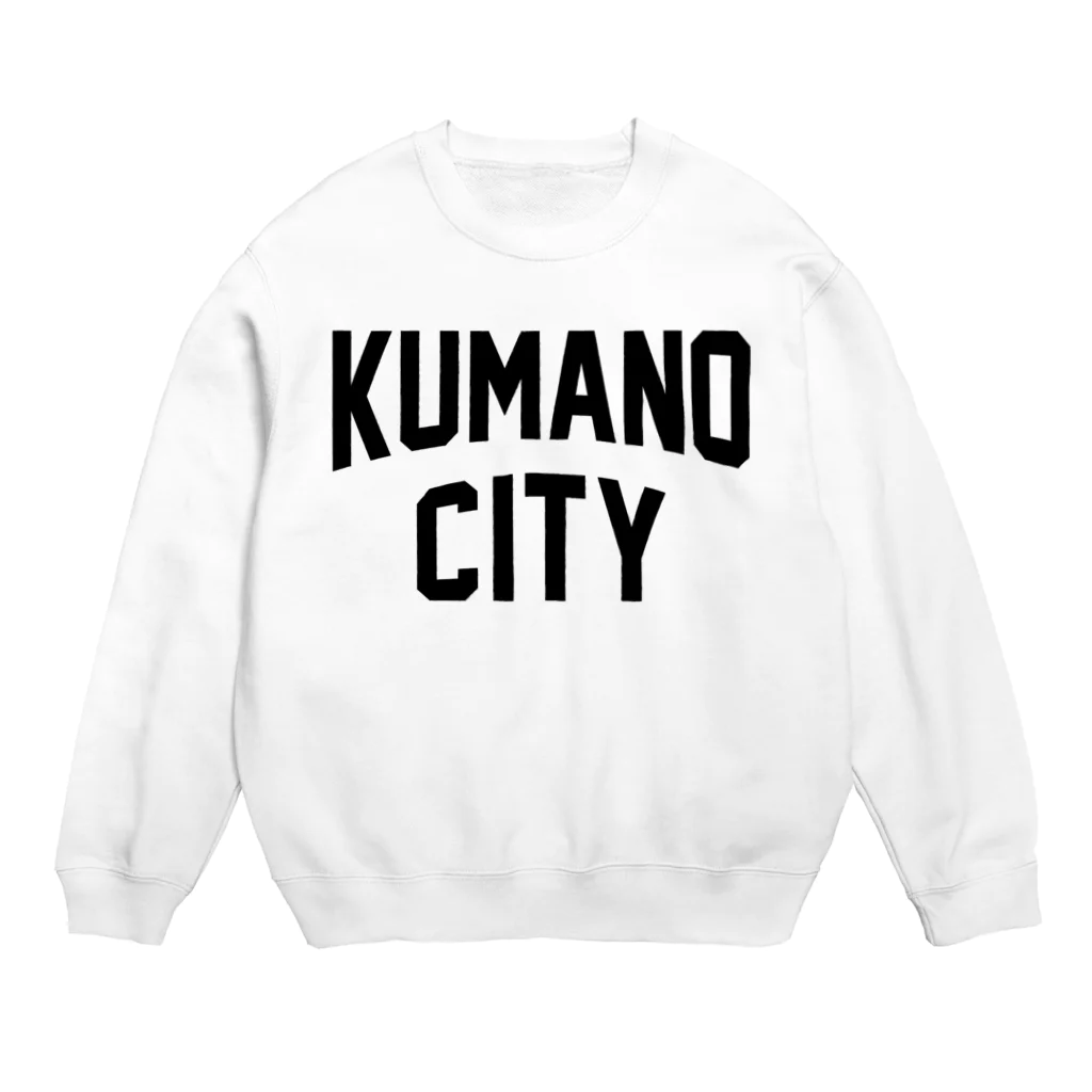 JIMOTOE Wear Local Japanの熊野市 KUMANO CITY Crew Neck Sweatshirt