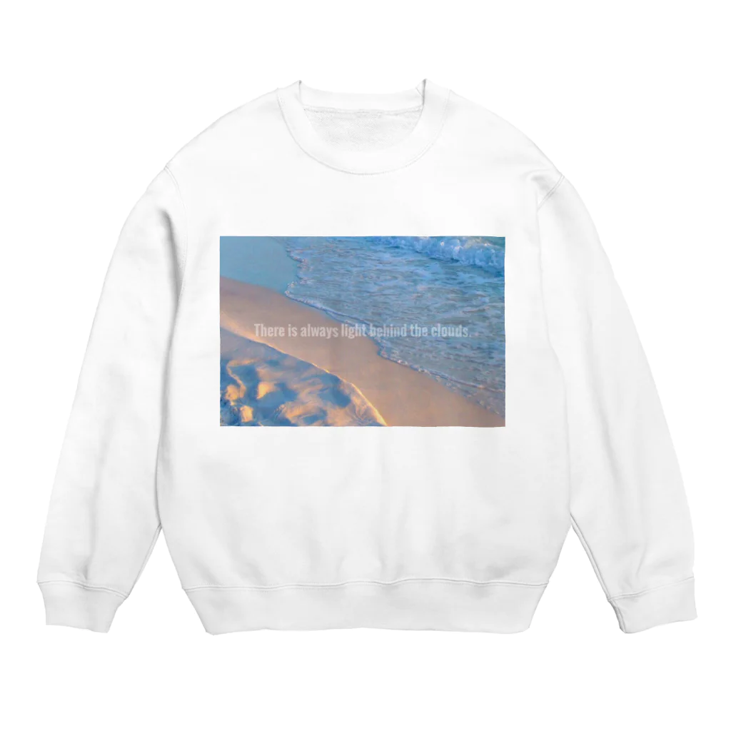 shun apparel shopのThere is always light behind the clouds. Crew Neck Sweatshirt