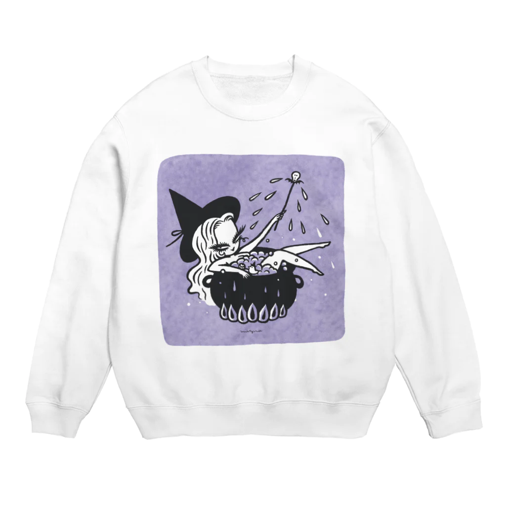 Mizna WadaのBlack Cauldron Crew Neck Sweatshirt