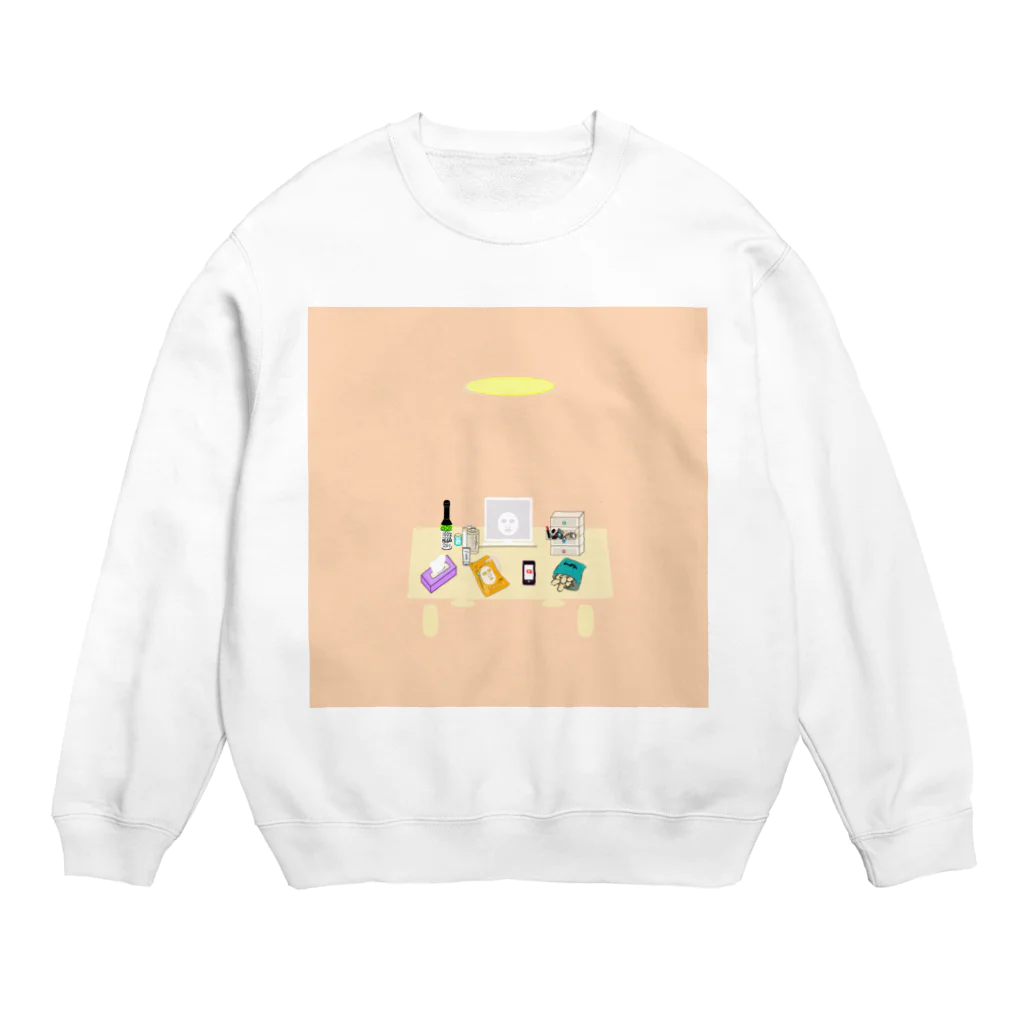 OKIRAKU.SHOPの風呂上がりの夜 Crew Neck Sweatshirt