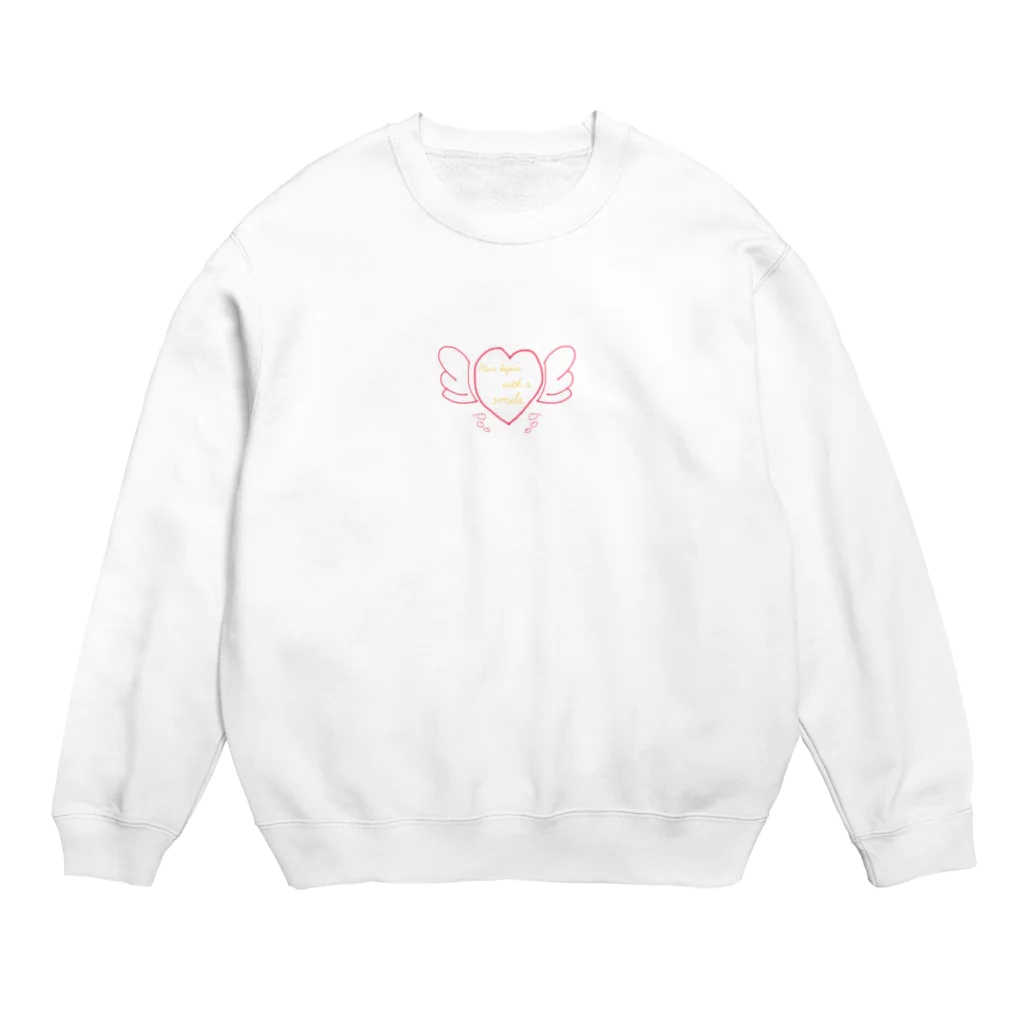 SUNNY DAYのハートの羽 Crew Neck Sweatshirt