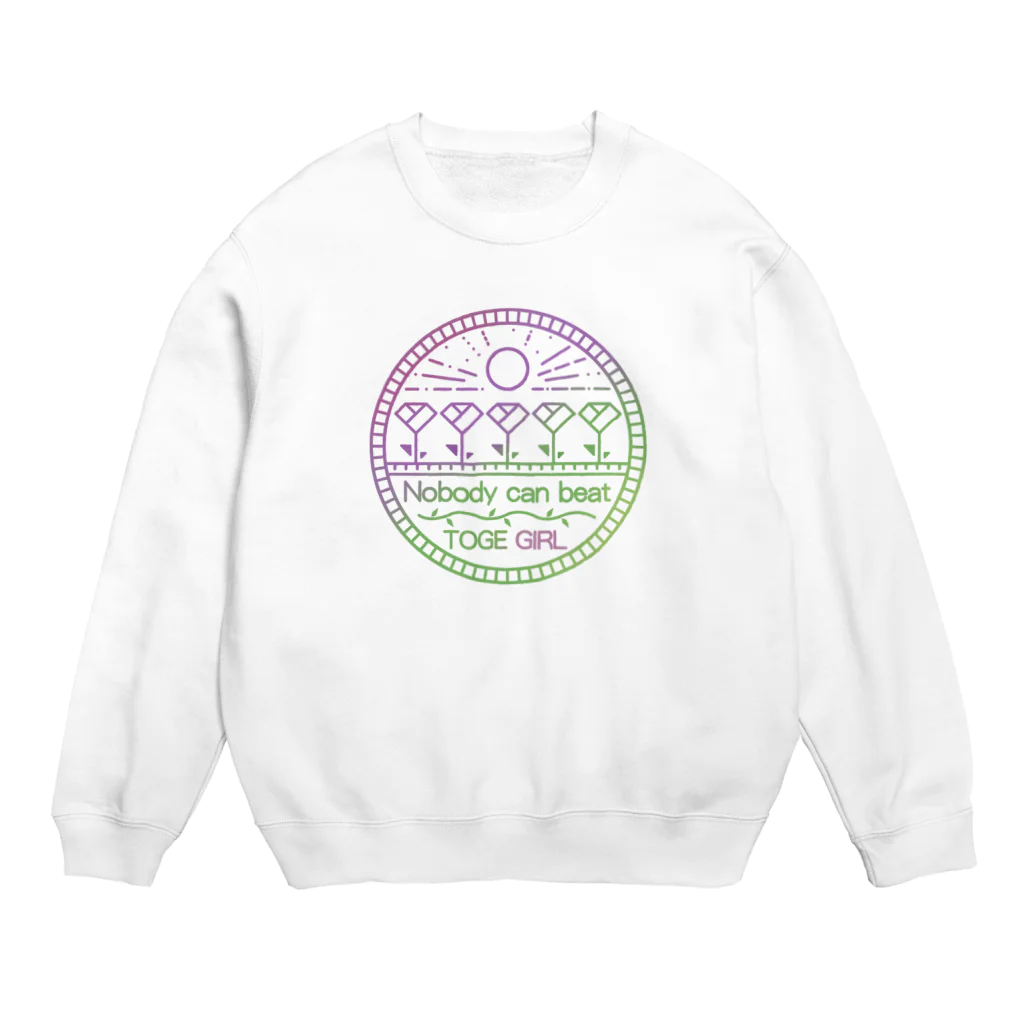 wktkライブ公式グッズショップの庭師のエムブレム Crew Neck Sweatshirt