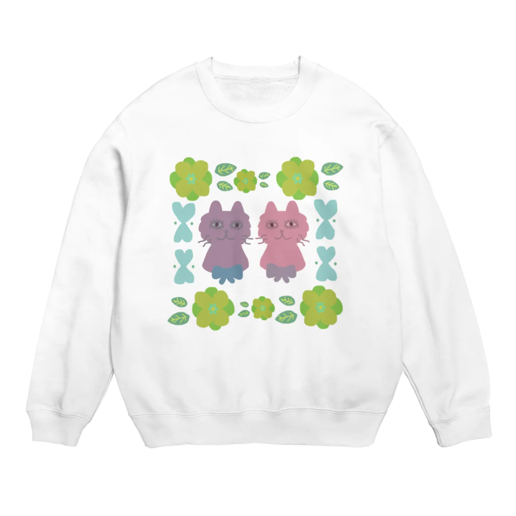 ポルポルファンファーレの花園のお嬢達 Crew Neck Sweatshirt