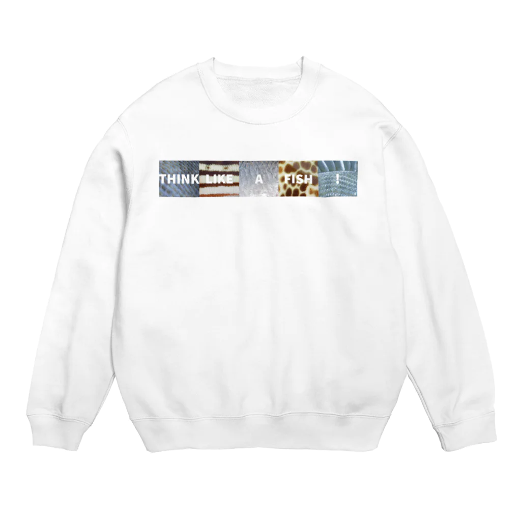 tidepoolのthink like a fish designT Crew Neck Sweatshirt