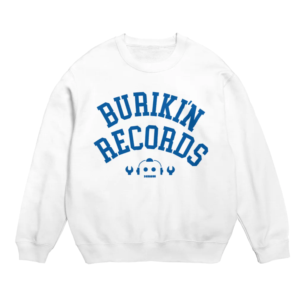 BURIKI'N RECORDSのブリキン定番ロゴ(スモーキーブルーロゴ) スウェット