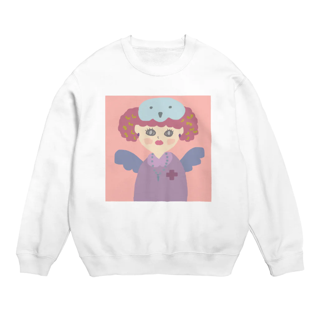 ポルポルファンファーレの鳥ナース Crew Neck Sweatshirt