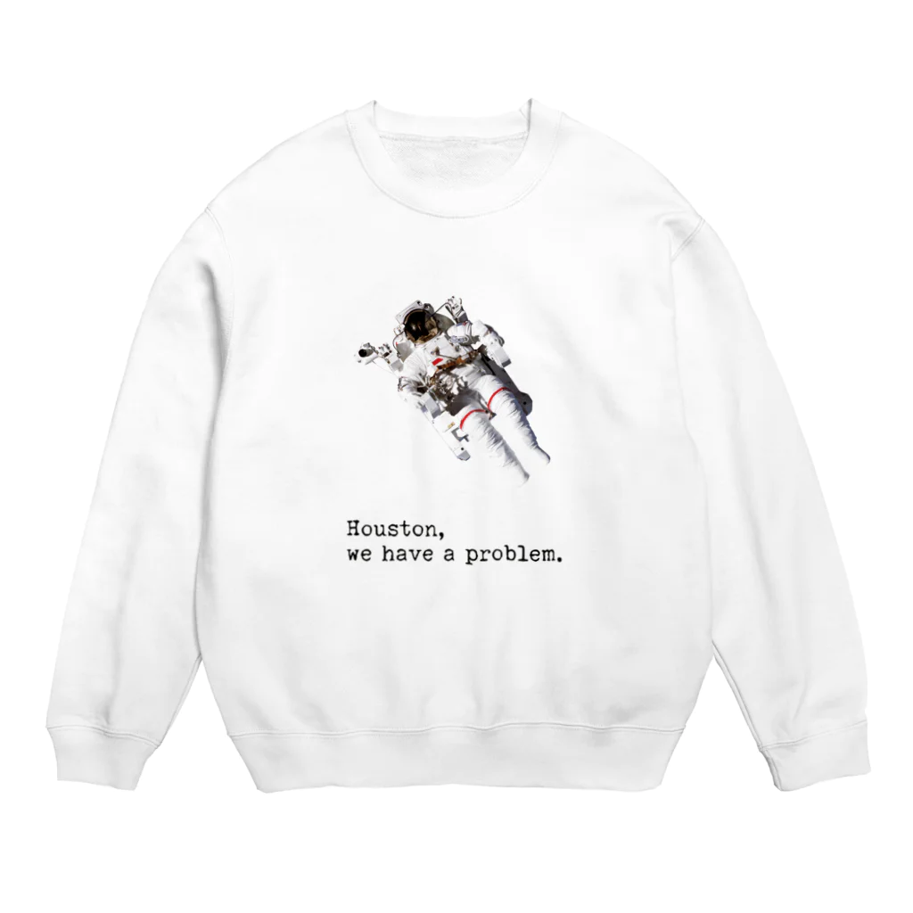 necoaciの宇宙飛行士 Crew Neck Sweatshirt