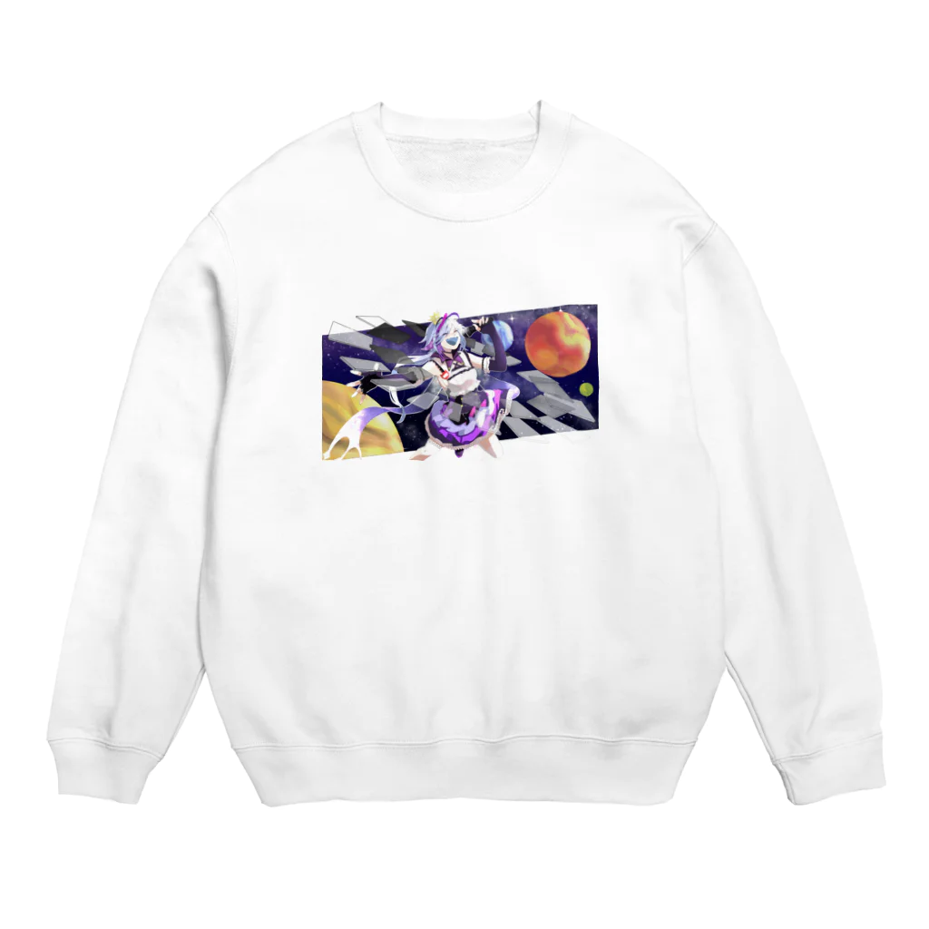 庵滝サタ🛸🪐少女レイ 歌ってみた！の🛸🪐💫 Crew Neck Sweatshirt