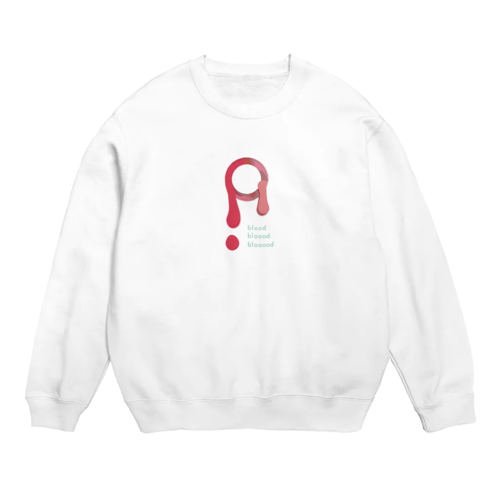 dacca designのblooooooooooood Crew Neck Sweatshirt