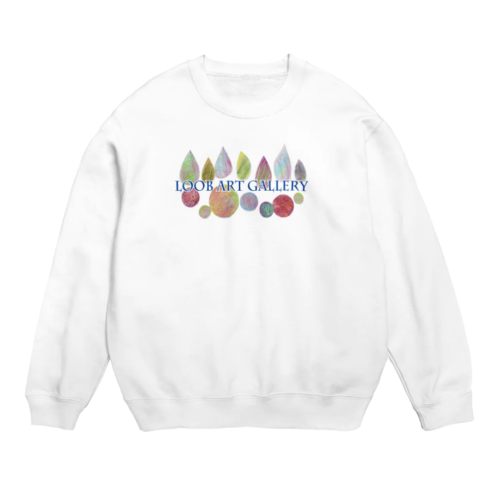 Loob Art Galleryの透明なしずく Crew Neck Sweatshirt