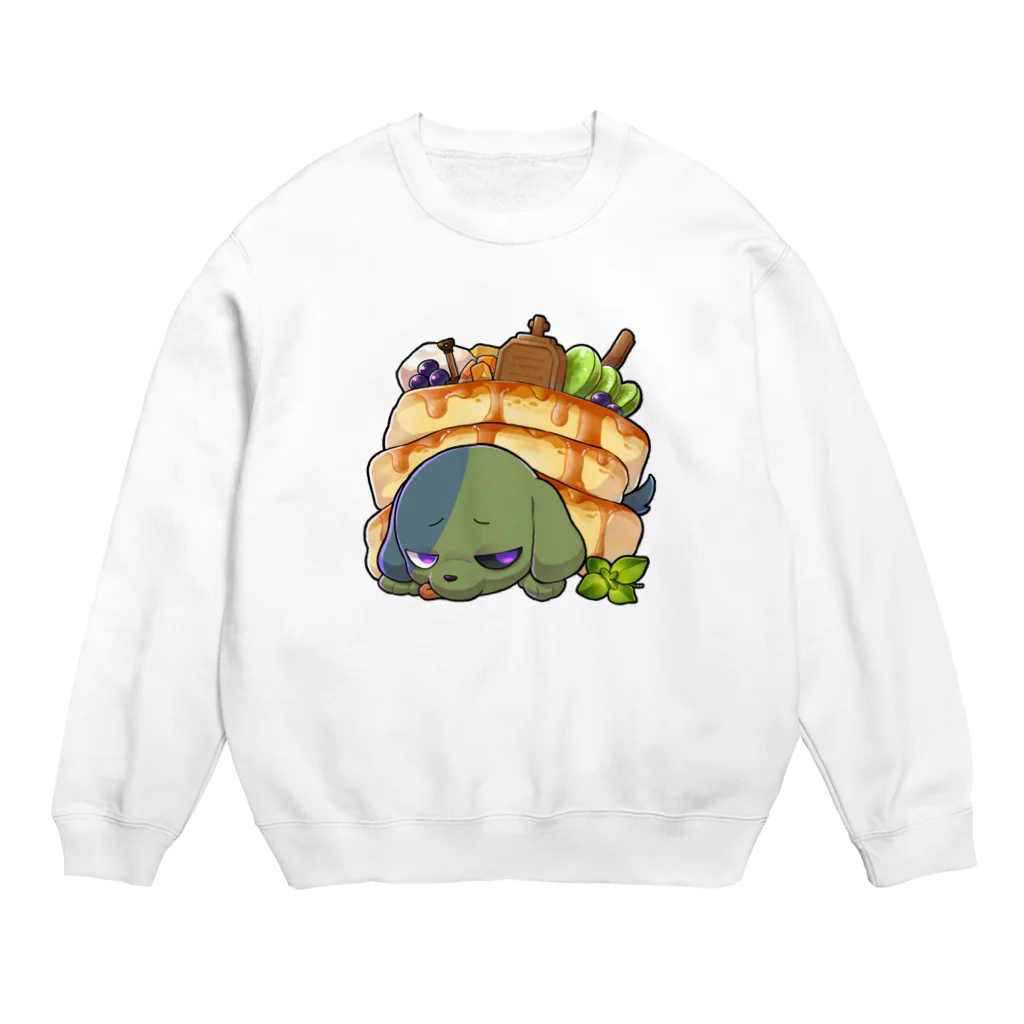 ぎんいろ工房のホットケーキいぬちゃん Crew Neck Sweatshirt