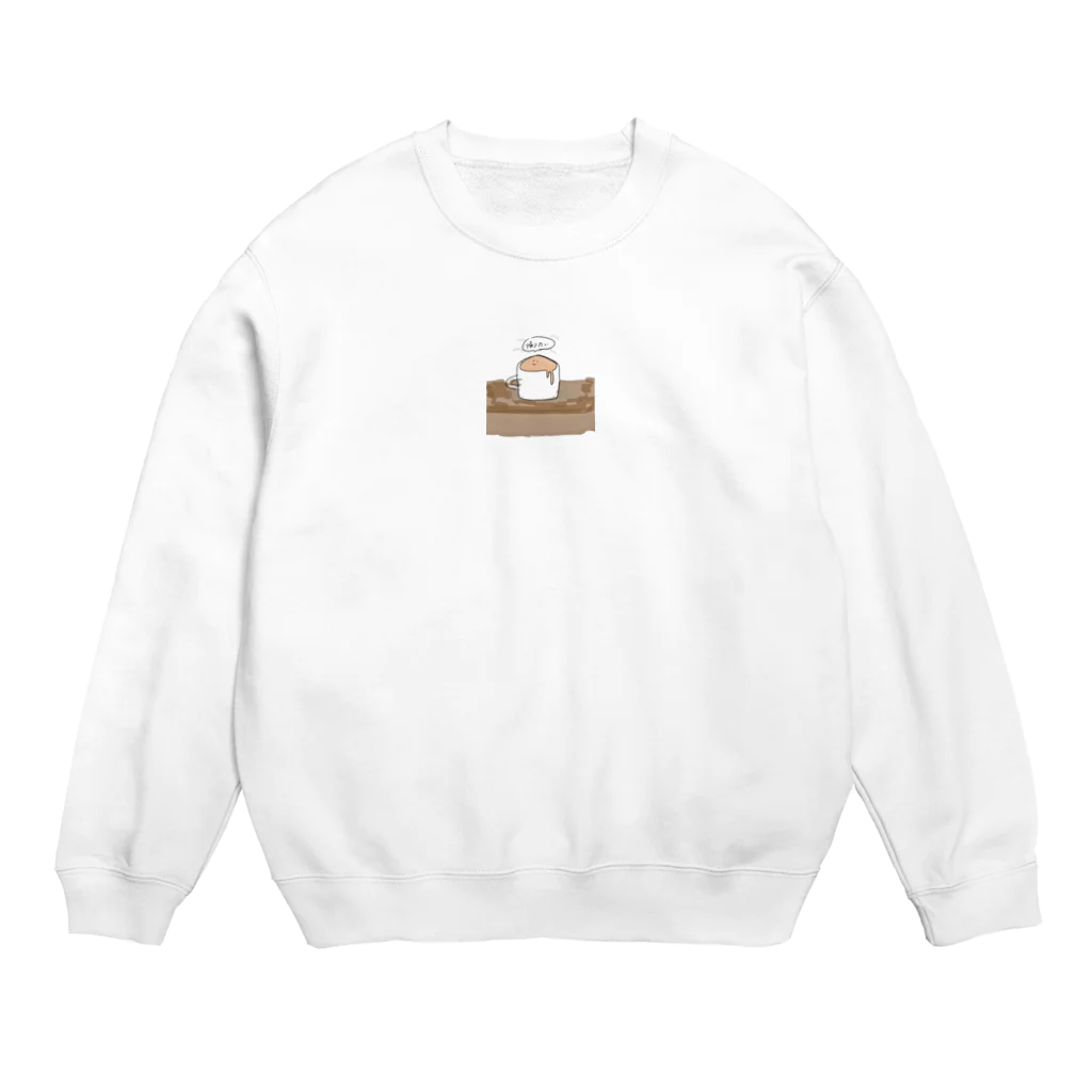 クッキーザメの帰りたいミルクティちゃん Crew Neck Sweatshirt