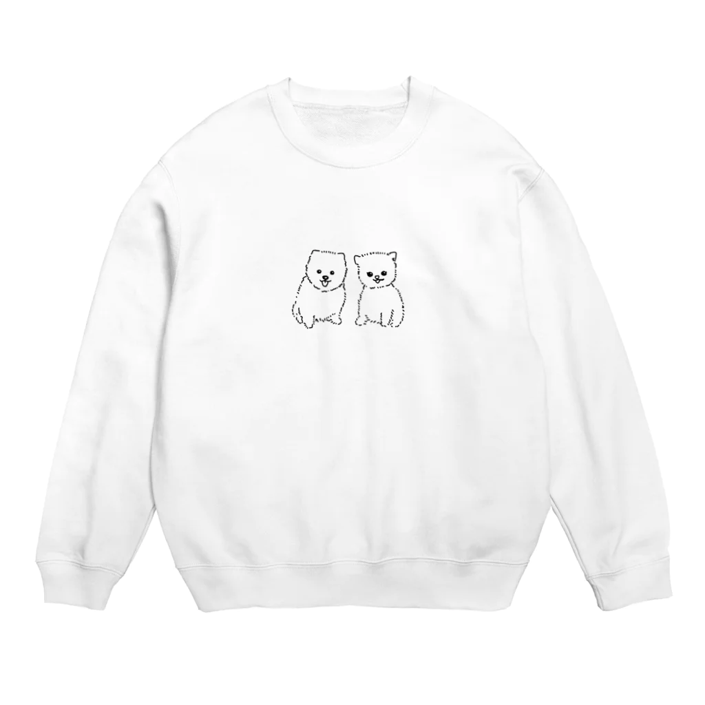 鮎河みなみのわんこず Crew Neck Sweatshirt