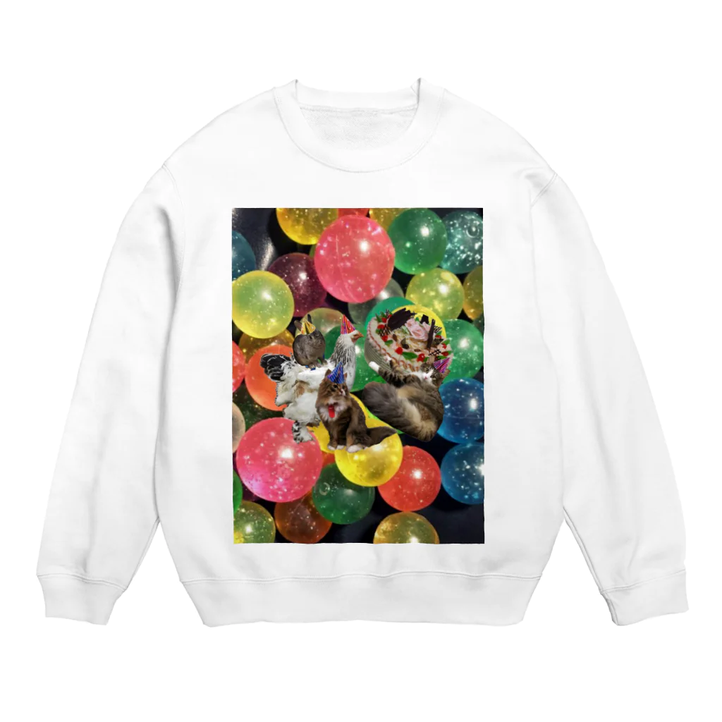 mnto雑貨洋品店の味醂歓迎パーティ シンプルケーキver Crew Neck Sweatshirt