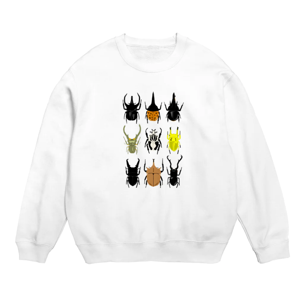 🐝KontyuMamaの世界のカブトムシクワガタ Crew Neck Sweatshirt