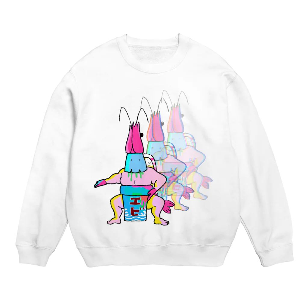 ニンジャスレイヤー公式/ダイハードテイルズの【片面な】エビスモトリ Crew Neck Sweatshirt