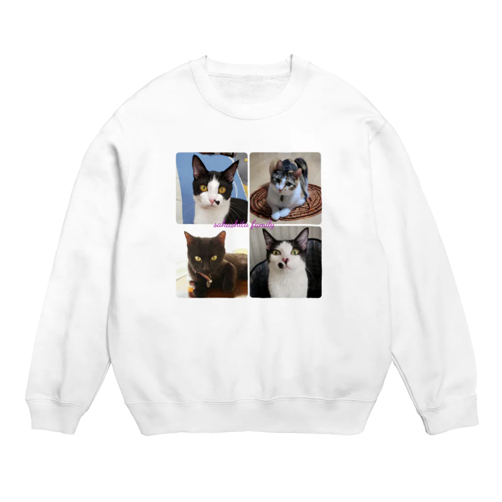 ゆっきぃ∞のsakashita family Crew Neck Sweatshirt