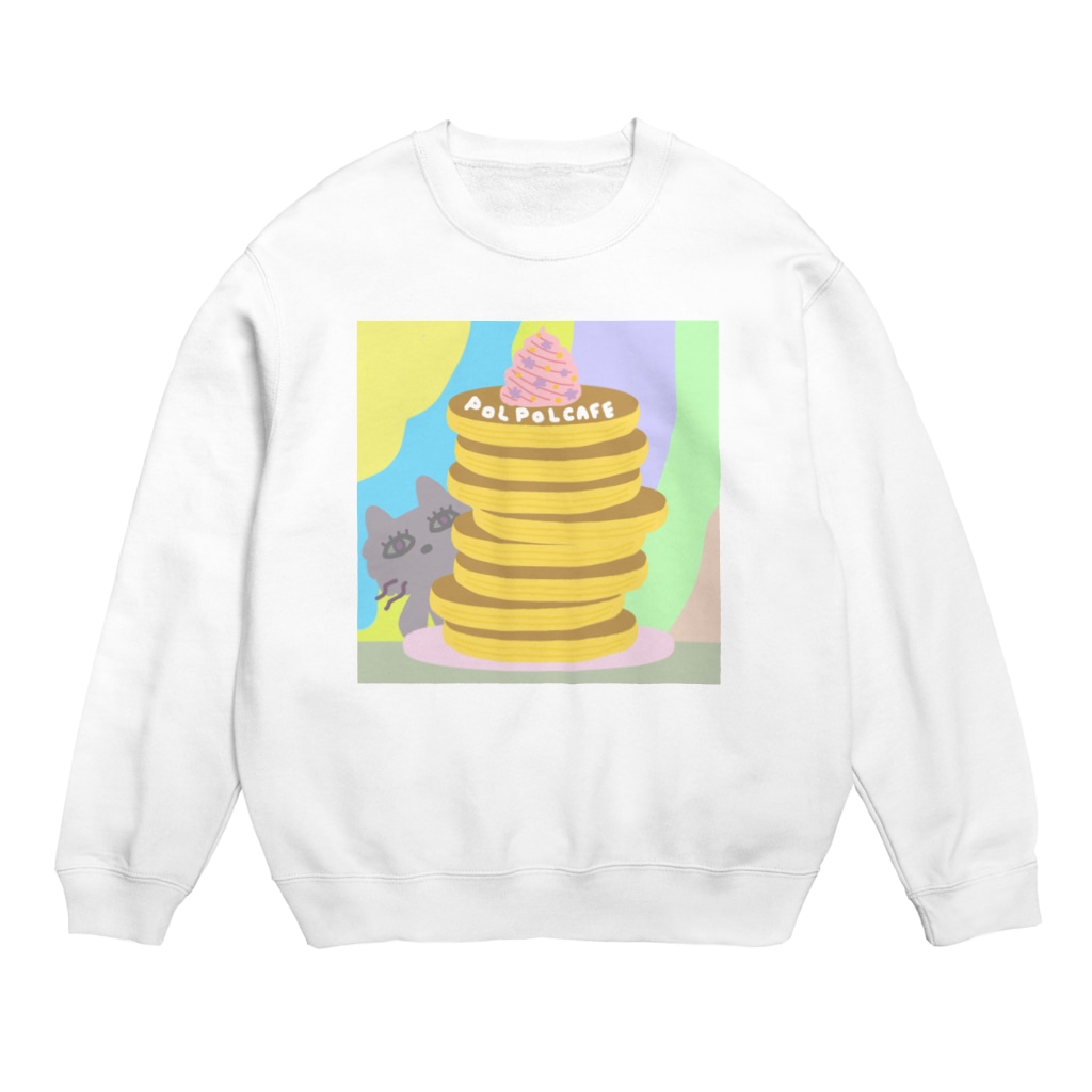 ポルポルファンファーレの罰金パンケーキ Crew Neck Sweatshirt