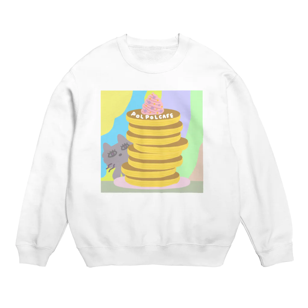 ポルポルファンファーレの罰金パンケーキ Crew Neck Sweatshirt