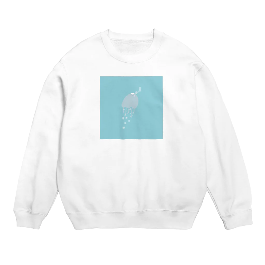 れもんねおんの涼しげくらげ Crew Neck Sweatshirt