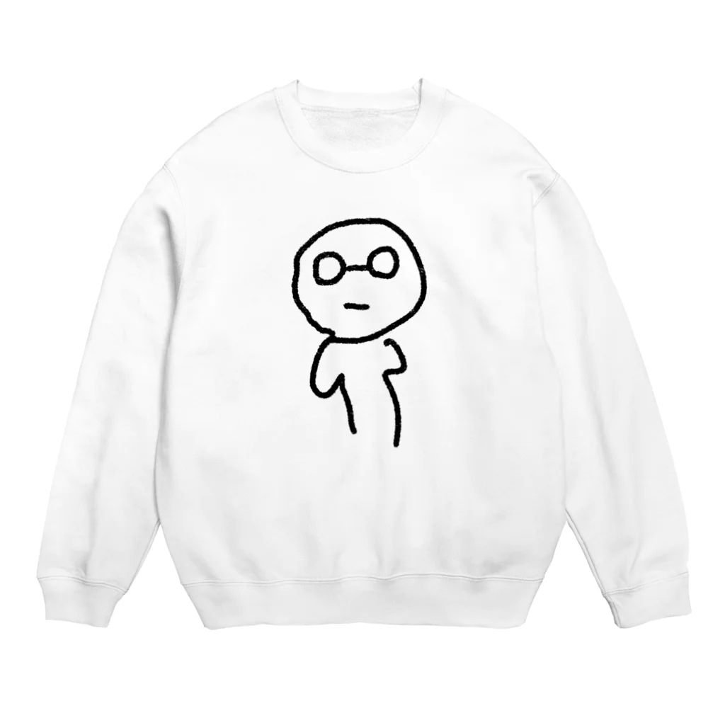 tiroのメガネくん Crew Neck Sweatshirt