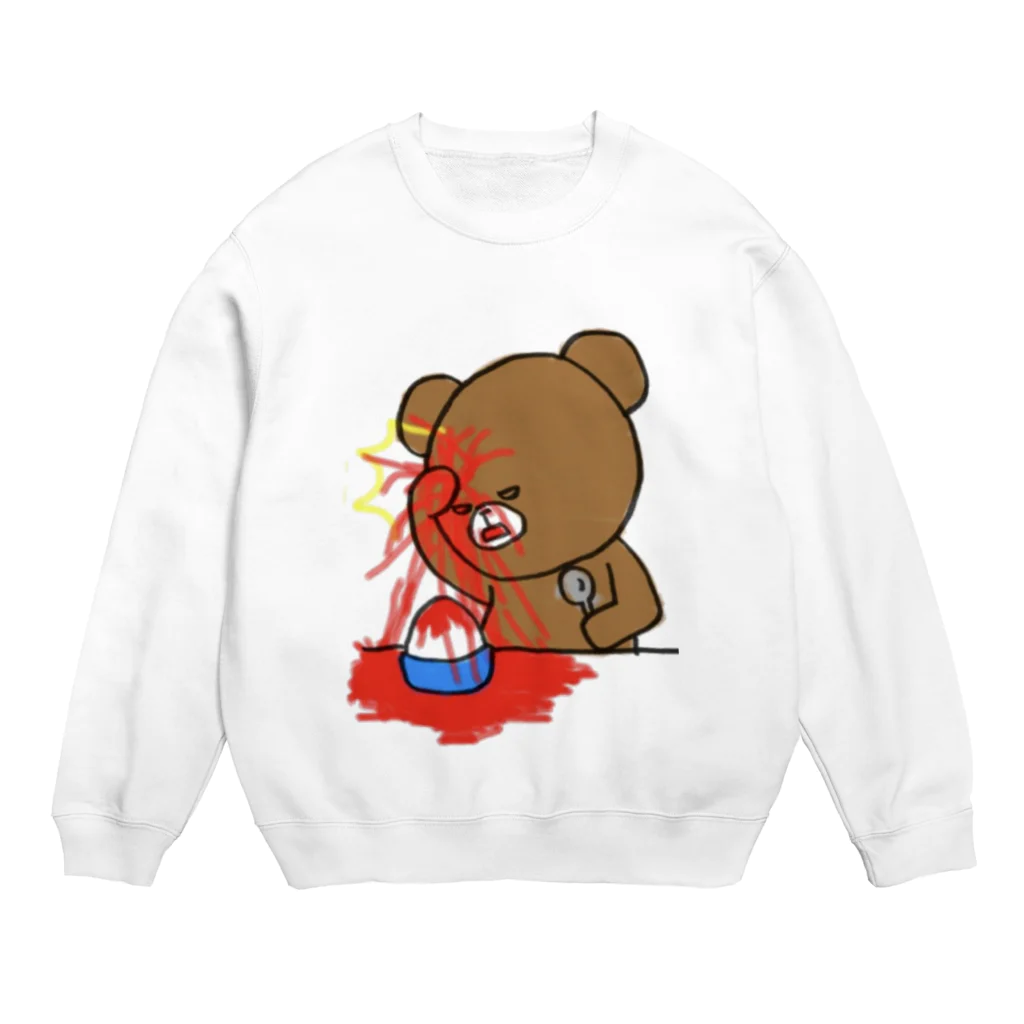 KUMANOKOのくまのこ３ Crew Neck Sweatshirt