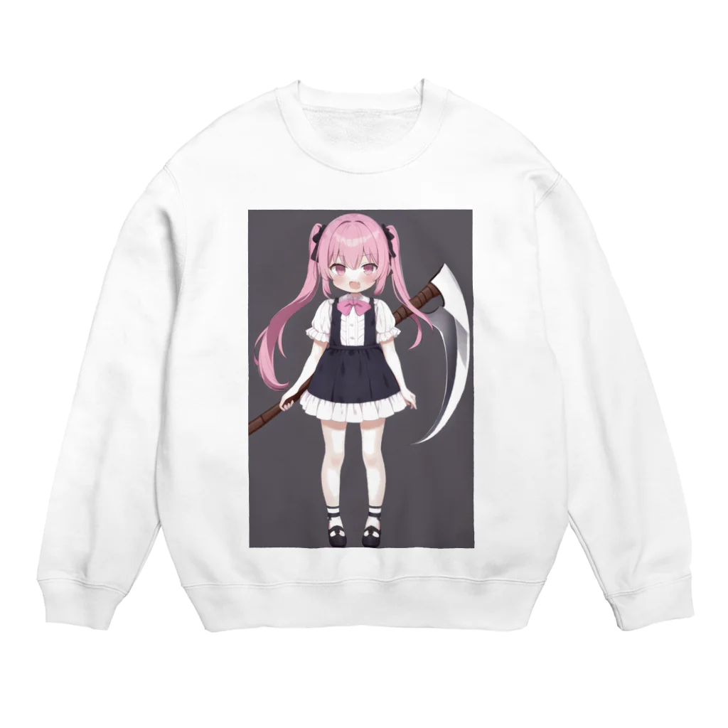 Novel AIのロリ・デスサイズ Crew Neck Sweatshirt