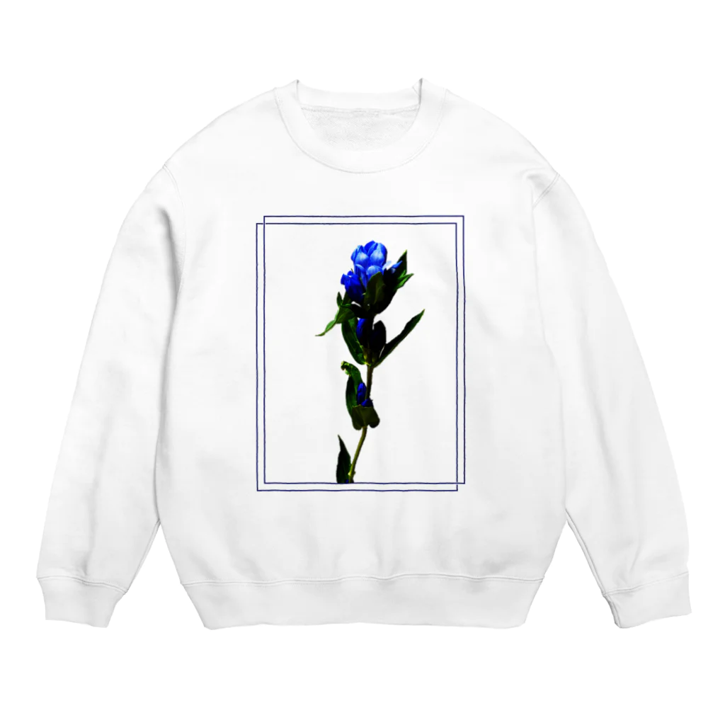 Ameoのリンドウ プリント Crew Neck Sweatshirt