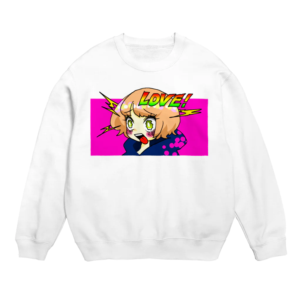 ウンコカメムシのLOVE Crew Neck Sweatshirt