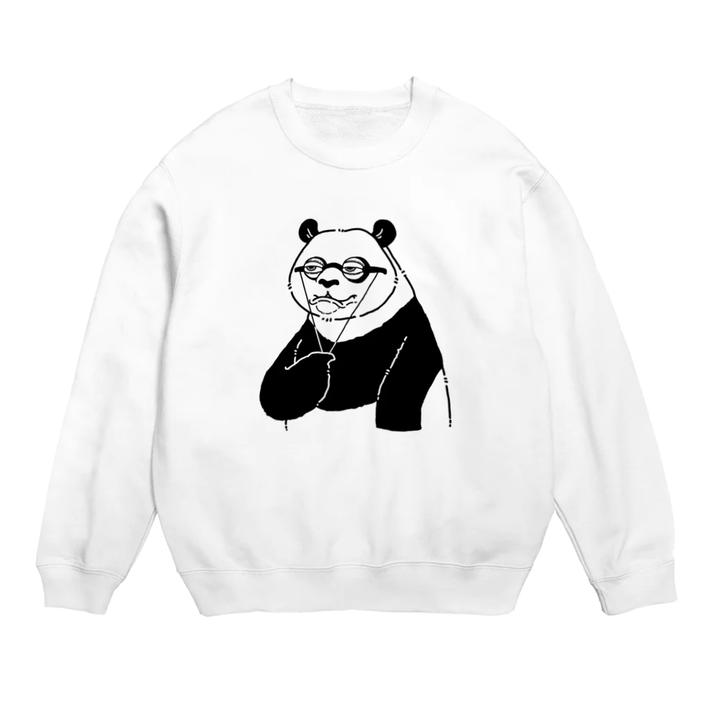 wakutaのねむそうなパンダ Crew Neck Sweatshirt