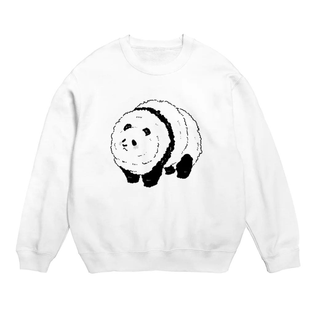 wakutaのモフモフパンダ① Crew Neck Sweatshirt