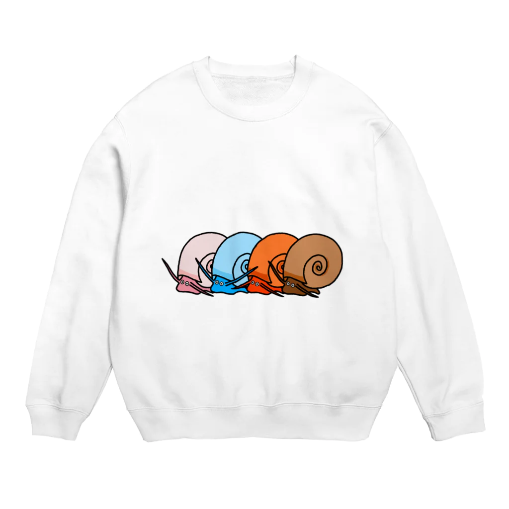 Pooyan'sのカラフルな巻貝たち Crew Neck Sweatshirt