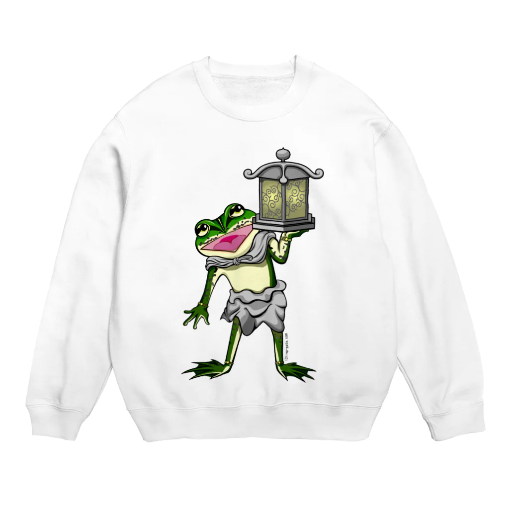 もむのふの爬虫類グッズやさんの天燈鬼トノサマガエルちゃん Crew Neck Sweatshirt