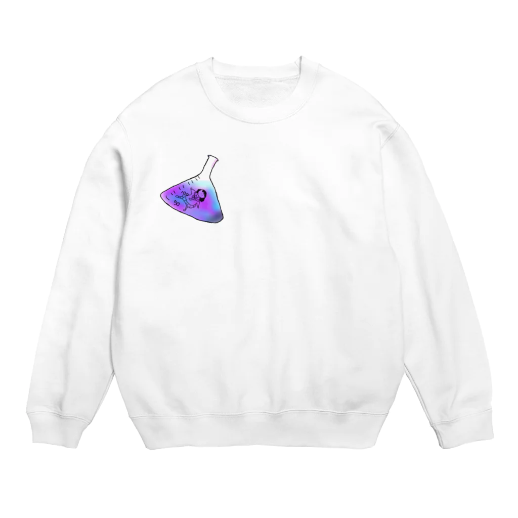 ときめきのフラスコ少女 Crew Neck Sweatshirt