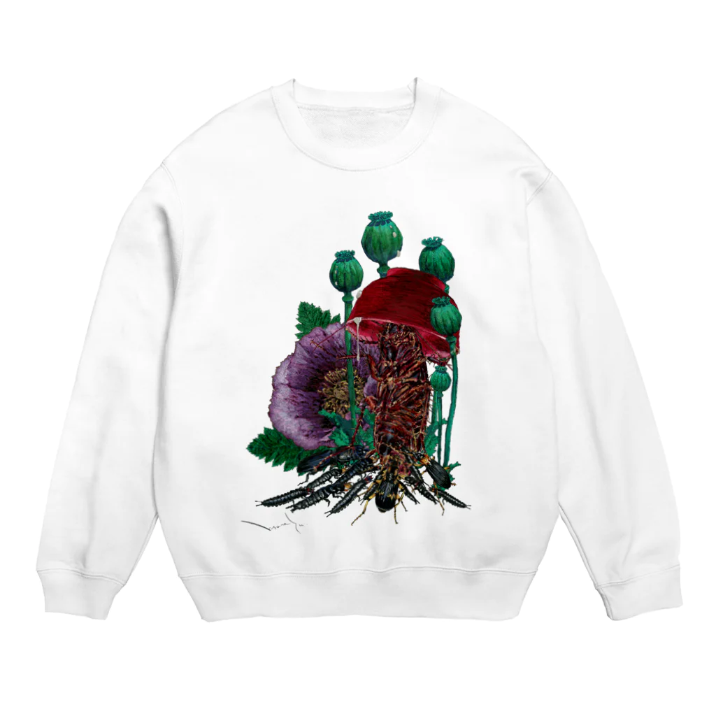 ムラマス カツユキの『人は芥虫、芥虫』 Crew Neck Sweatshirt