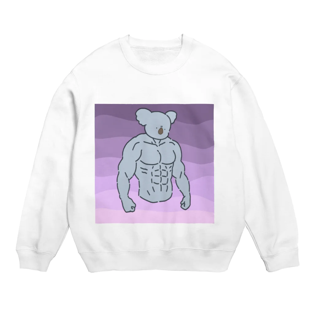 Pierogi_Fitness_Clubのコアラのパース君 Crew Neck Sweatshirt