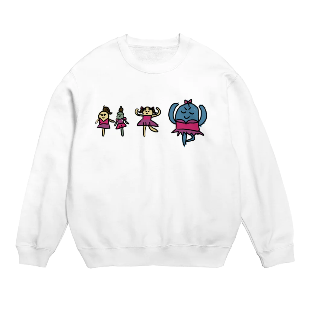 りりなのくりえいてぃぶふぁくとりーのバレーは、たのしいな。 Crew Neck Sweatshirt