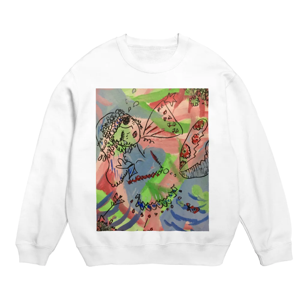 小季のステップアップ目指し Crew Neck Sweatshirt