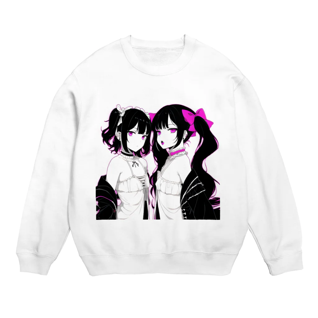 にゃむの2人 Crew Neck Sweatshirt