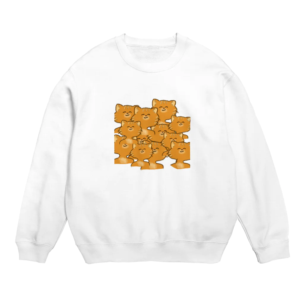 nekokawagohanのそっけないねこ Crew Neck Sweatshirt