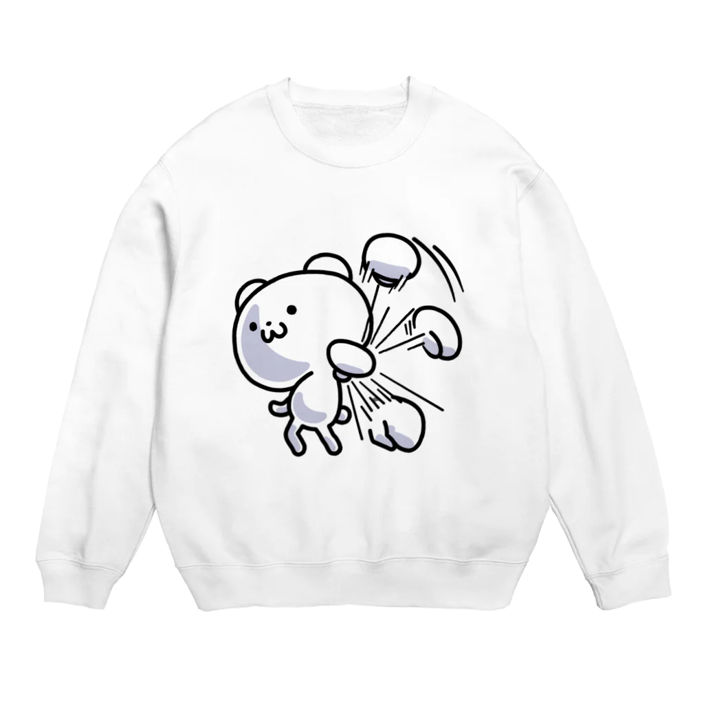 南れーなの雑な雑貨屋さんのオタくまのフルボッコ！ Crew Neck Sweatshirt