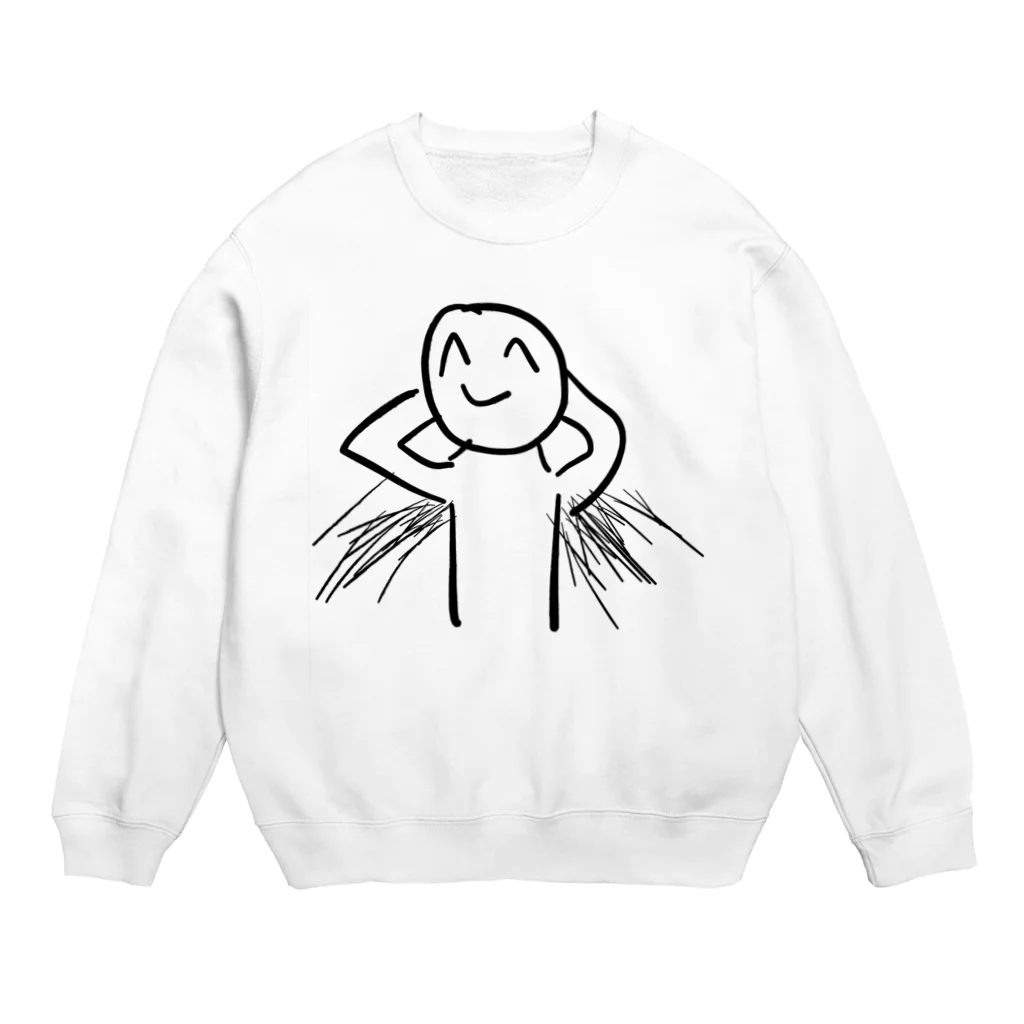 とうふのわき毛たろうシリーズ Crew Neck Sweatshirt