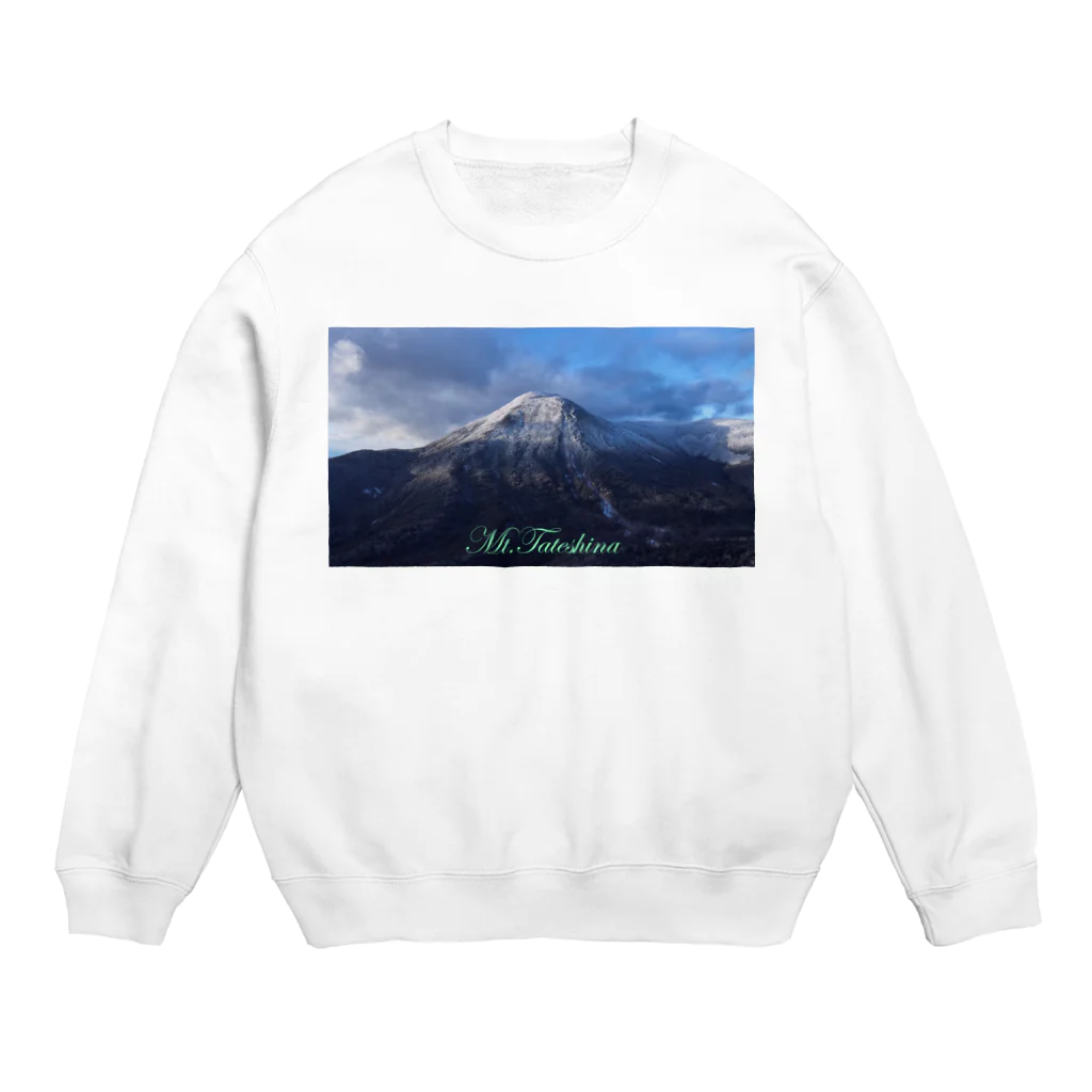 D-aerialのシネマティック蓼科山 Crew Neck Sweatshirt