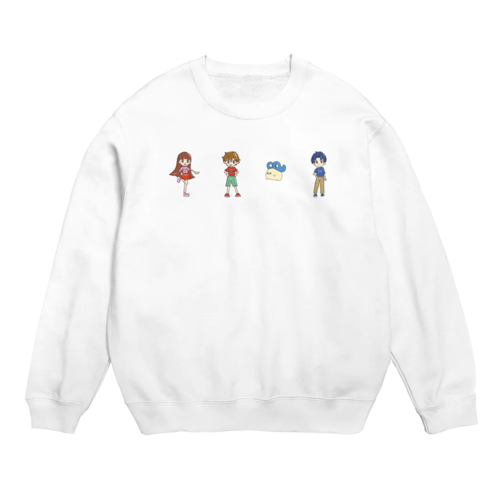 めいぷるはあとのみんなと楽しい！ヒーローショーイラストグッズ Crew Neck Sweatshirt