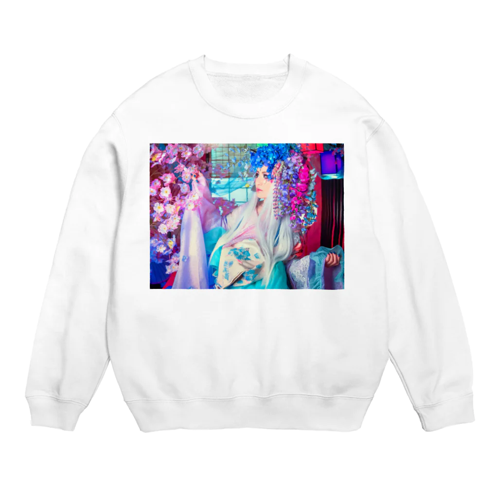 虹色十色の葵姫想ふ Crew Neck Sweatshirt