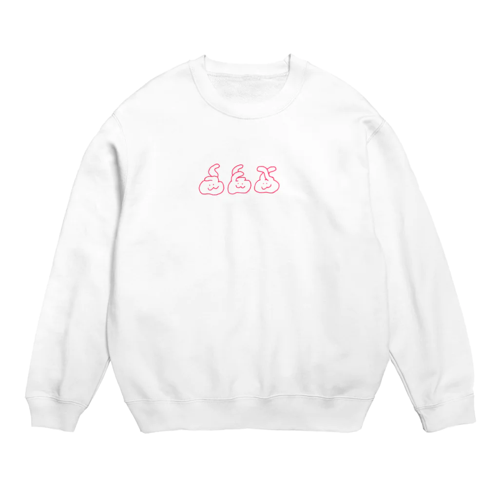 うさTの耳の変なうさぎ Crew Neck Sweatshirt