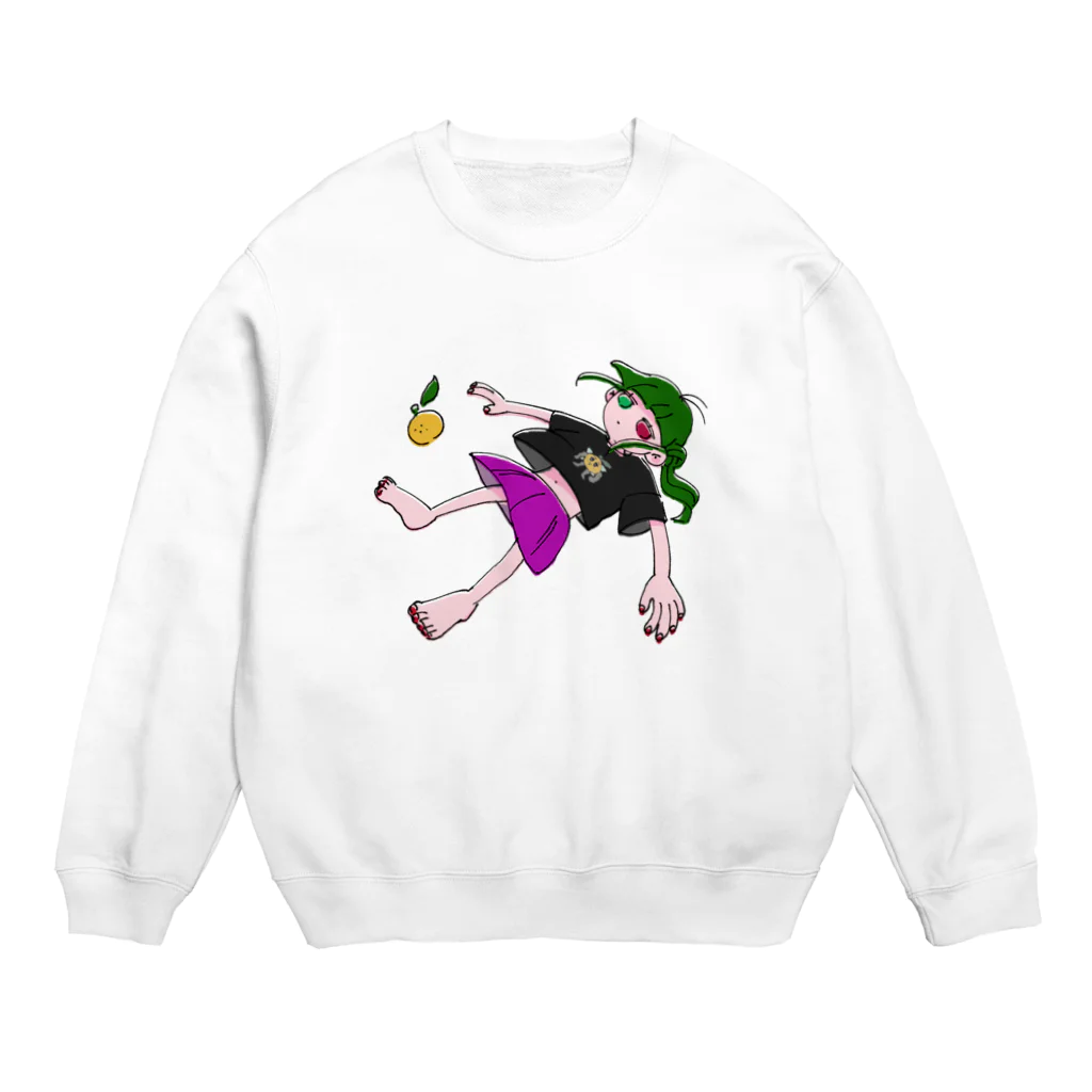 黄元/蒼威のDAINOJI ゆずこちゃん Crew Neck Sweatshirt