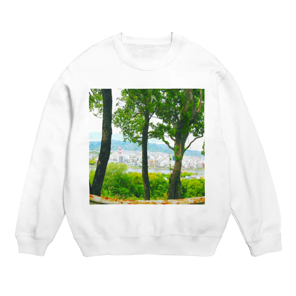 朝比奈恵のそよそよ展望台 Crew Neck Sweatshirt