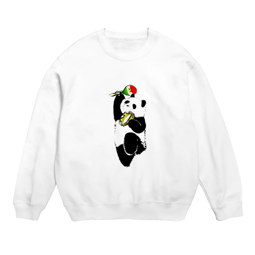 パンダさんの日常のPARTY TIME パンダ Crew Neck Sweatshirt