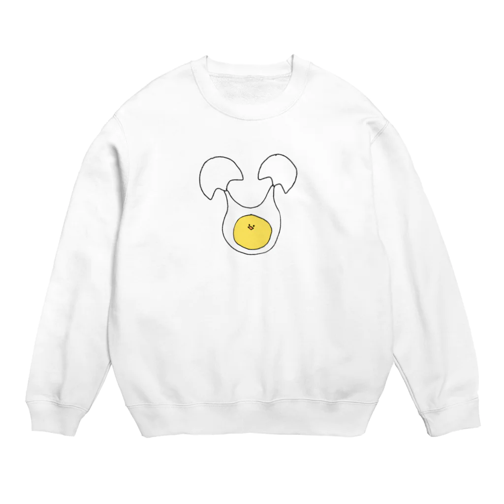 チョコミントの生ヒヨコ Crew Neck Sweatshirt